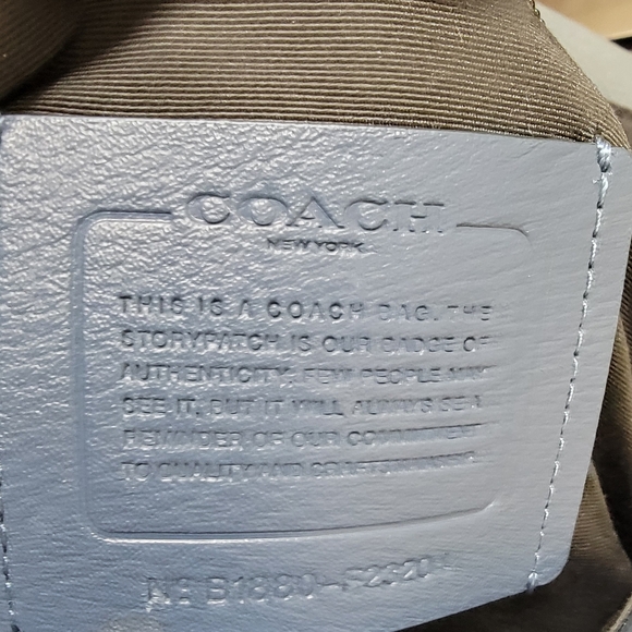 Coach Hudson Navy Blue Leather Messenger Bag With Adjustable Strap - Picture 16 of 16